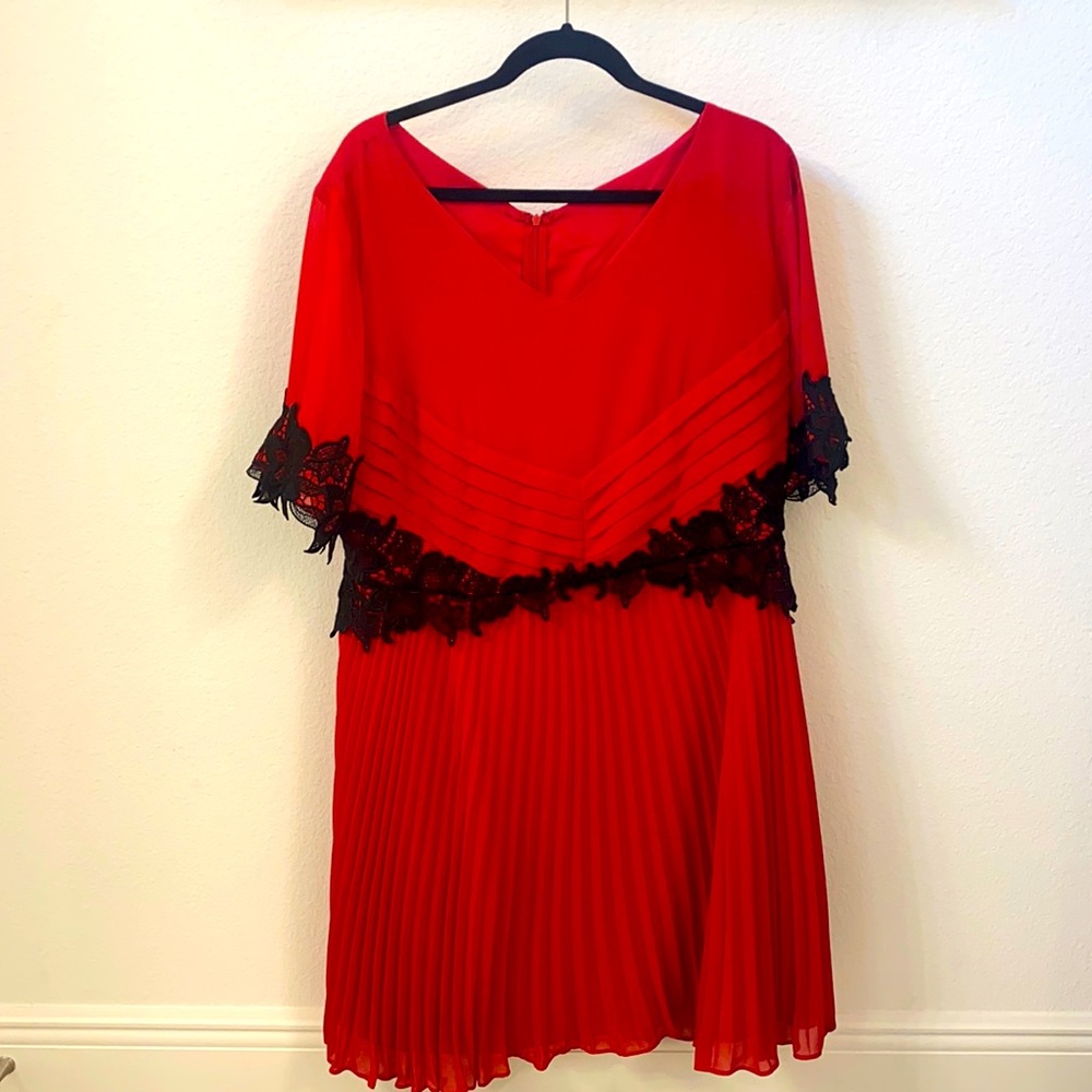 ASOS Red Lace Dress